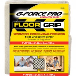 G-Force Floor Grip Heavy duty Non-Slip Canvas Drop Cloth backed with rubberized safety dots