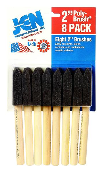 JEN Manufacturing Poly Foam Brush, Black