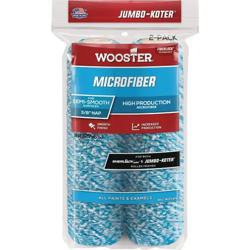 Wooster Jumbo-Koter Microfiber 4" Roller Cover 2Pk