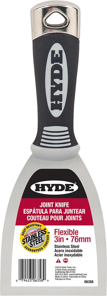 Hyde Pro Stainless Steel Flexible Putty Knife- Paintpourri