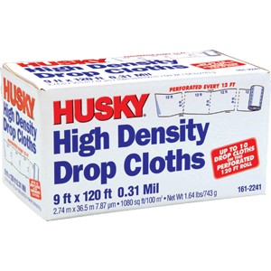 Poly-America DCHK09120-031H Husky 9' X 12' .31 MIL Hi Density Drop 10-Pack- Paintpourri